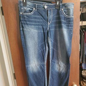 Silver women's jeans